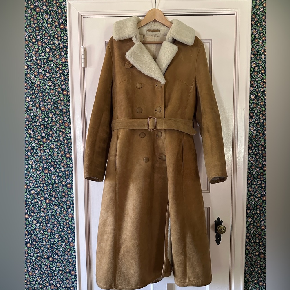 VINTAGE Matterhorn Napa California Suede + Sherpa coat